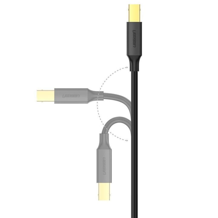 USB B tipo spausdintuvo kabelis (vyriškas) - USB 2.0 (vyriškas) 480 Mbps 1,5 m juodas (US135 10350)