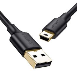 kabelis USB - mini USB kabelis 480 Mbps 3 m juodas (US132 10386)