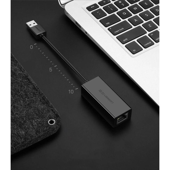 išorinis tinklo adapteris RJ45 - USB 2.0 100 Mbps Ethernet juodas (CR110 20254)