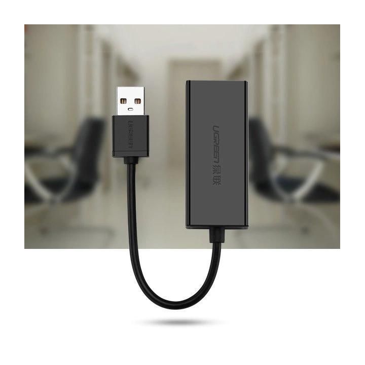 išorinis tinklo adapteris RJ45 - USB 2.0 100 Mbps Ethernet juodas (CR110 20254)