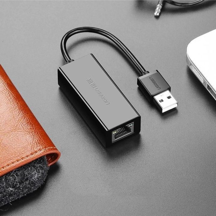 išorinis tinklo adapteris RJ45 - USB 2.0 100 Mbps Ethernet juodas (CR110 20254)