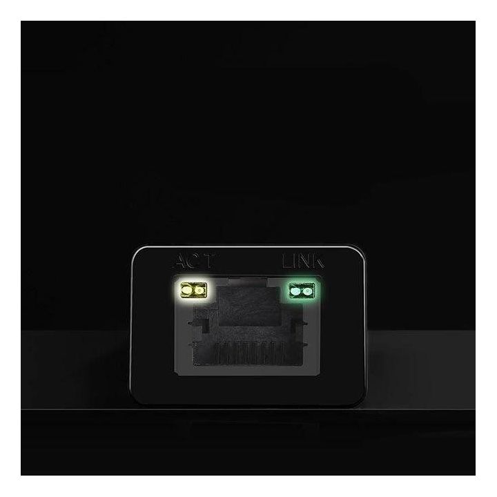 išorinis tinklo adapteris RJ45 - USB 2.0 100 Mbps Ethernet juodas (CR110 20254)