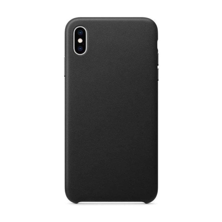 ECO Leather dėklas iPhone 12 Pro Max juodos spalvos