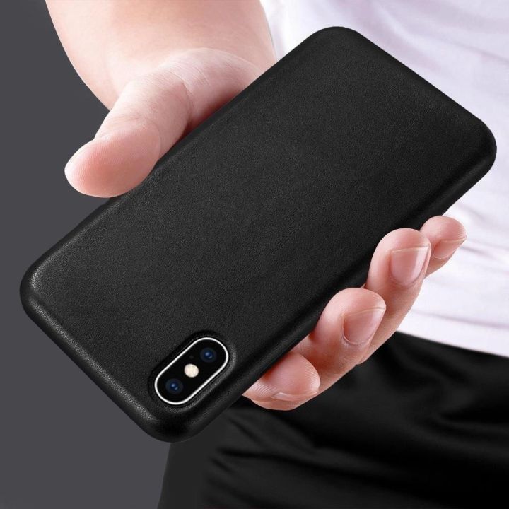 ECO Leather dėklas iPhone 12 Pro Max juodos spalvos