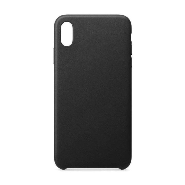 ECO Leather dėklas iPhone 12 Pro Max juodos spalvos