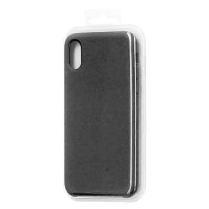 ECO Leather dėklas iPhone 12 Pro Max juodos spalvos