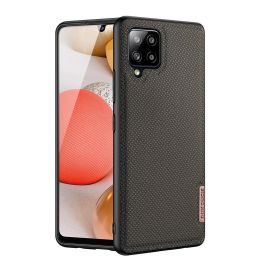 Fino dėklas, padengtas nailono medžiaga, skirtas Samsung Galaxy A42 5G , žalias