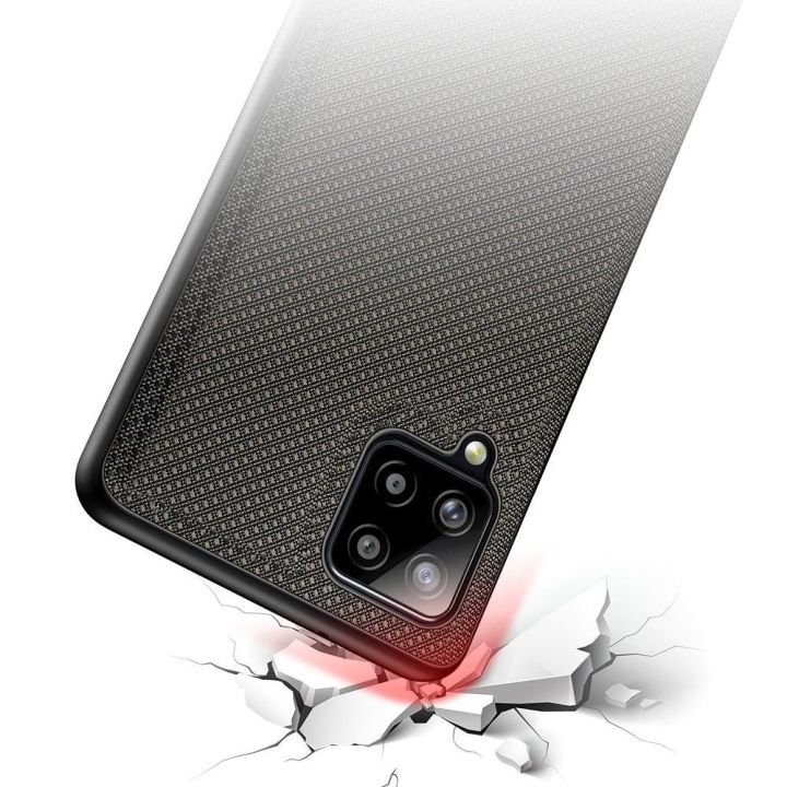 Fino dėklas, padengtas nailono medžiaga, skirtas Samsung Galaxy A42 5G , žalias