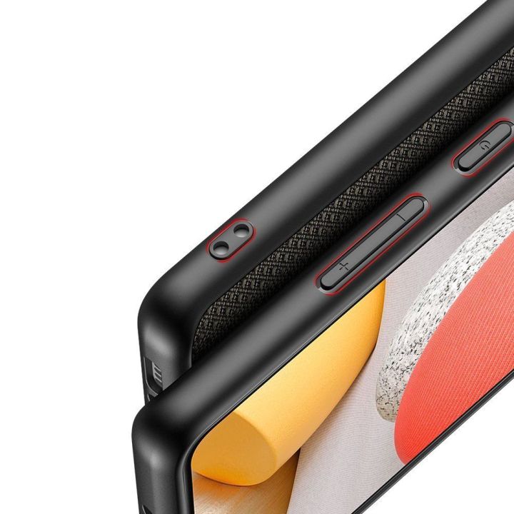 Fino dėklas, padengtas nailono medžiaga, skirtas Samsung Galaxy A42 5G , žalias