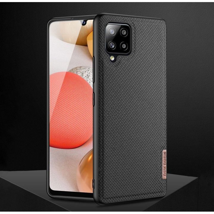 Fino dėklas, padengtas nailono medžiaga, skirtas Samsung Galaxy A42 5G , žalias