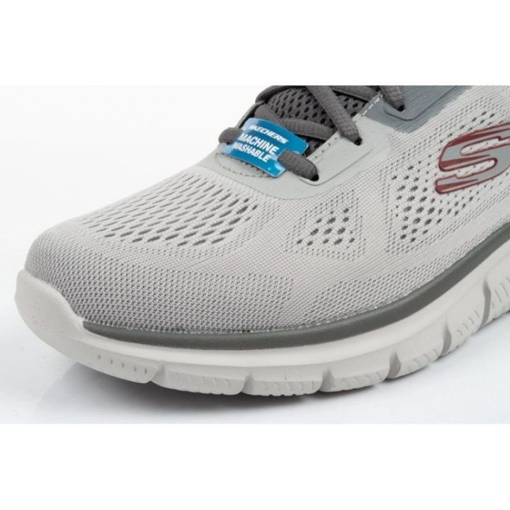 Vyriški sportbačiai su amortizuojančiu padu Skechers Track, pilki