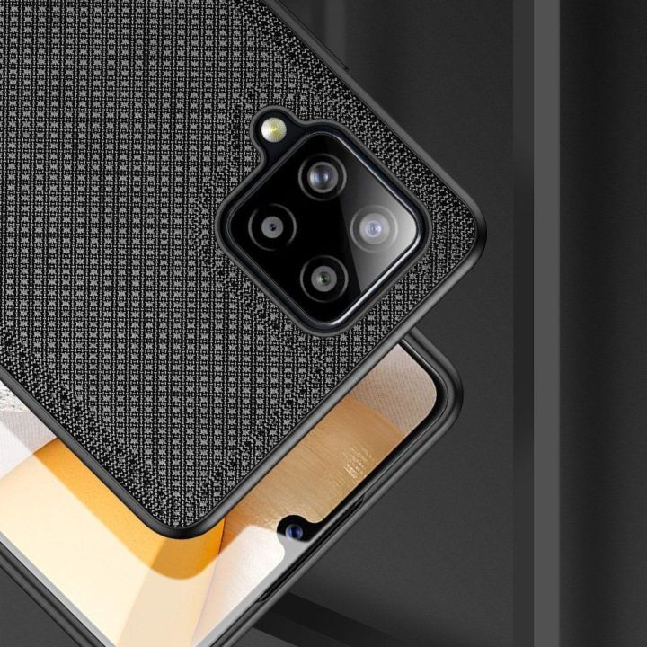 Fino dėklas, padengtas nailono medžiaga, skirtas Samsung Galaxy A42 5G , žalias