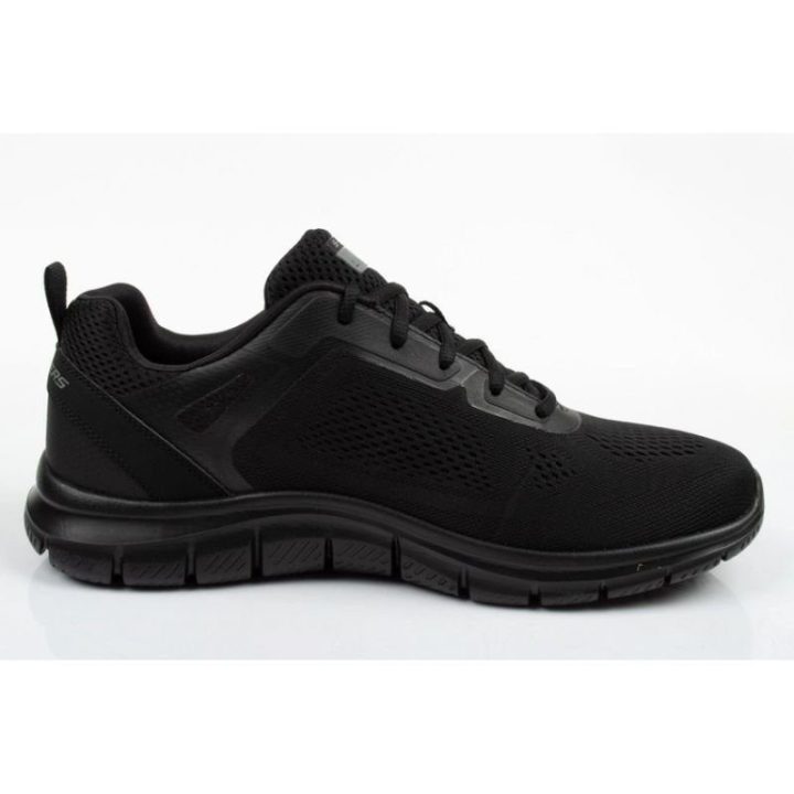 Vyriški sportbačiai su amortizuojančiu padu Skechers Track, juodi