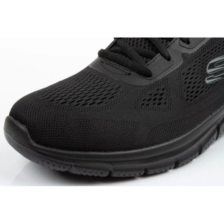 Vyriški sportbačiai su amortizuojančiu padu Skechers Track, juodi