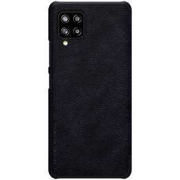 Nillkin Qin originalus odinis dėklas, skirtas Samsung Galaxy A42 5G , juodos spalvos