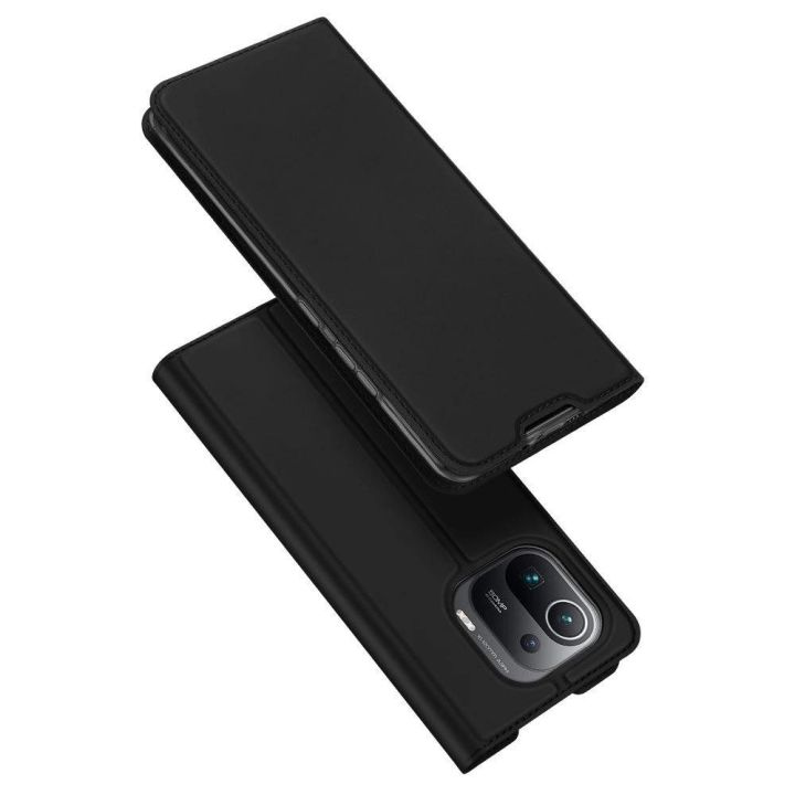 DUX DUCIS Skin Pro knygų dėklo tipo dėklas, skirtas Xiaomi Mi 11 Pro , juodos spalvos
