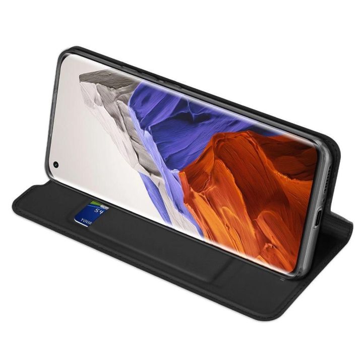 DUX DUCIS Skin Pro knygų dėklo tipo dėklas, skirtas Xiaomi Mi 11 Pro , juodos spalvos