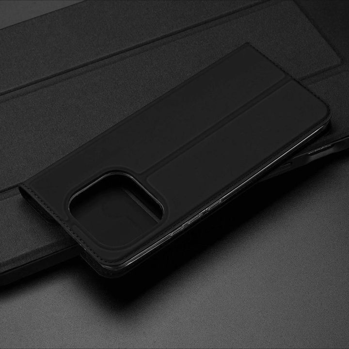 DUX DUCIS Skin Pro knygų dėklo tipo dėklas, skirtas Xiaomi Mi 11 Pro , juodos spalvos