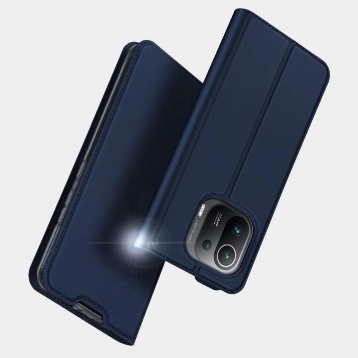 DUX DUCIS Skin Pro knygų dėklo tipo dėklas, skirtas Xiaomi Mi 11 Pro , juodos spalvos