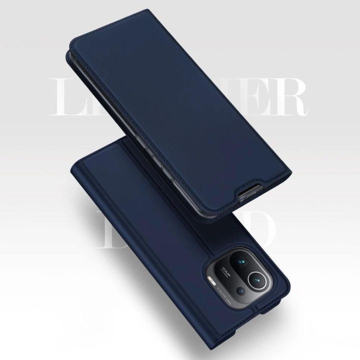 DUX DUCIS Skin Pro knygų dėklo tipo dėklas, skirtas Xiaomi Mi 11 Pro , juodos spalvos