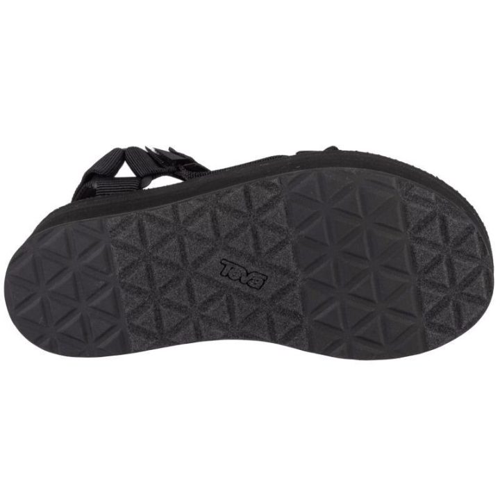 Moteriškos basutės su platforma Teva Flatform Universal, juodos