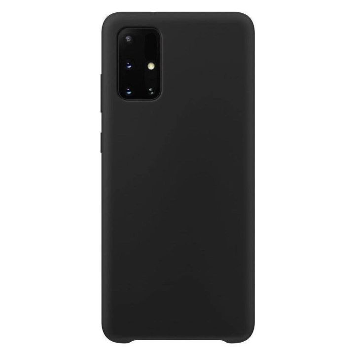 Silikoninis dėklas Minkštas lankstus guminis dangtelis skirtas Samsung Galaxy A72 4G black