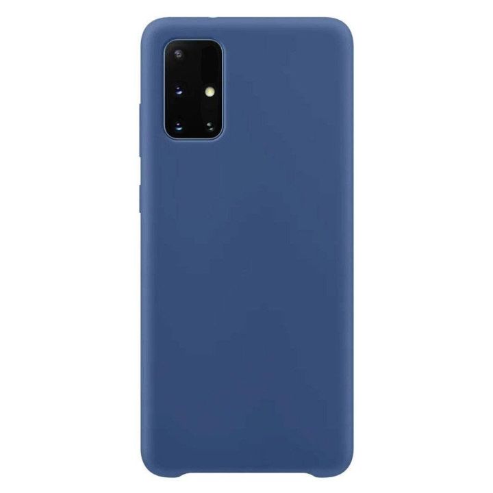 Silikoninis dėklas Minkštas lankstus guminis dangtelis Samsung Galaxy A72 4G tamsiai mėlynas