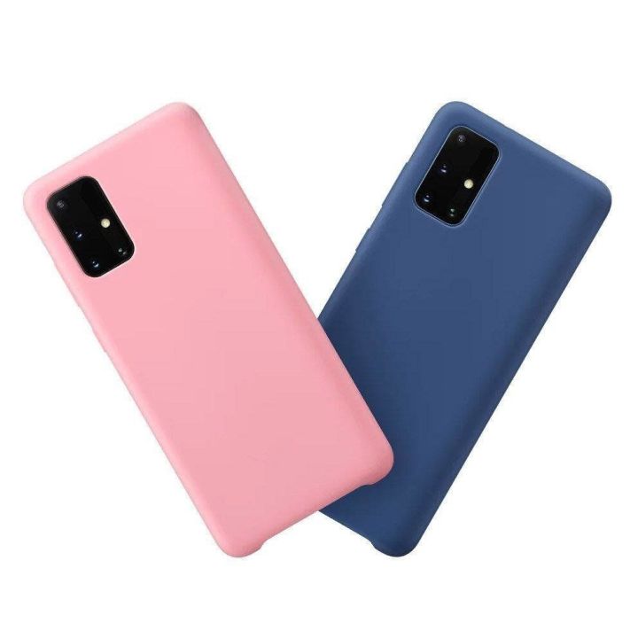 Silikoninis dėklas Minkštas lankstus guminis dangtelis Samsung Galaxy A72 4G tamsiai mėlynas