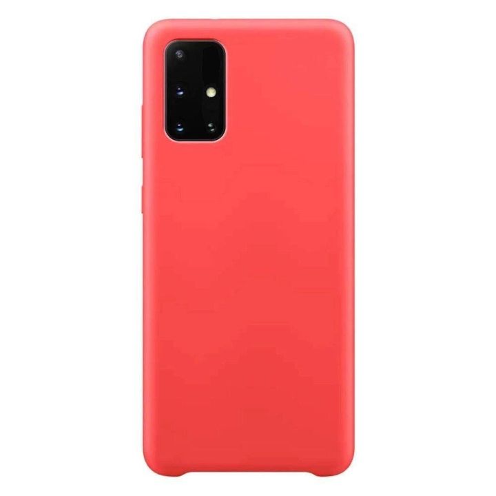 Silikoninis dėklas Minkštas lankstus guminis dangtelis skirtas Samsung Galaxy A72 4G raudonas