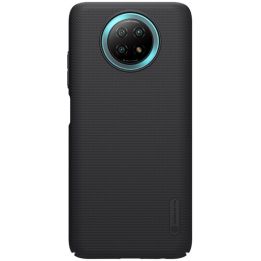 Nillkin Super Frosted Shield dėklas + stovas, skirtas Xiaomi Redmi Note 9T 5G , juodos spalvos