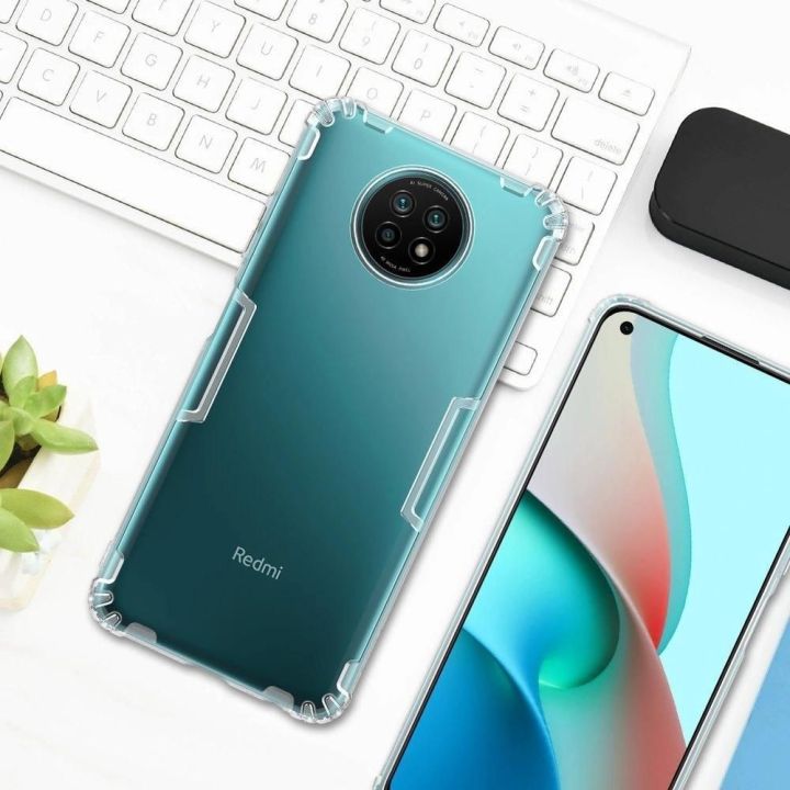 Nillkin Nature TPU Case Gel Ultra Slim Cover korpusas, skirtas Xiaomi Redmi Note 9T 5G , skaidrus