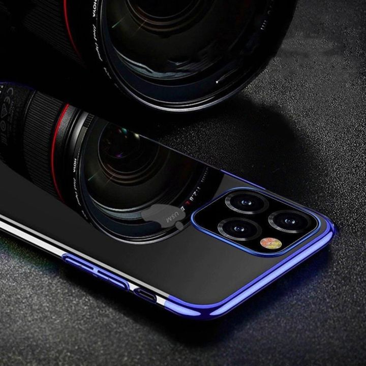 Skaidrios spalvos korpuso gelinis TPU galvaninis rėmelis, skirtas Xiaomi Mi 11 , juodos spalvos