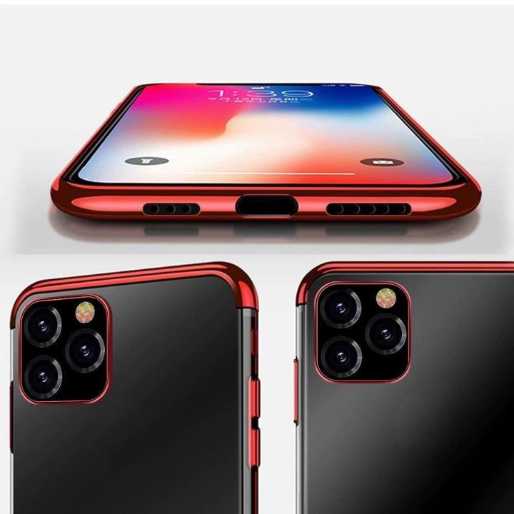 Skaidrios spalvos korpuso gelinis TPU galvaninis rėmelis, skirtas Xiaomi Mi 11 , juodos spalvos