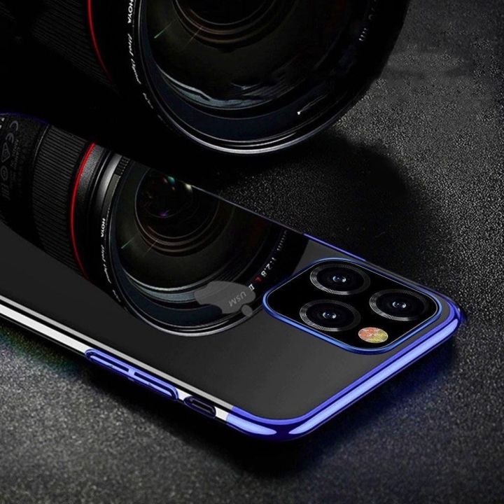 Skaidrios spalvos korpuso gelinis TPU galvanizavimo rėmelis, skirtas Xiaomi Mi 11 blue