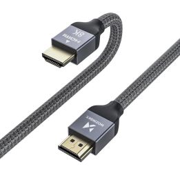 cable HDMI 2.1 8K 60 Hz 48 Gbps / 4K 120 Hz / 2K 144 Hz 1 m Silver (WHDMI-10)