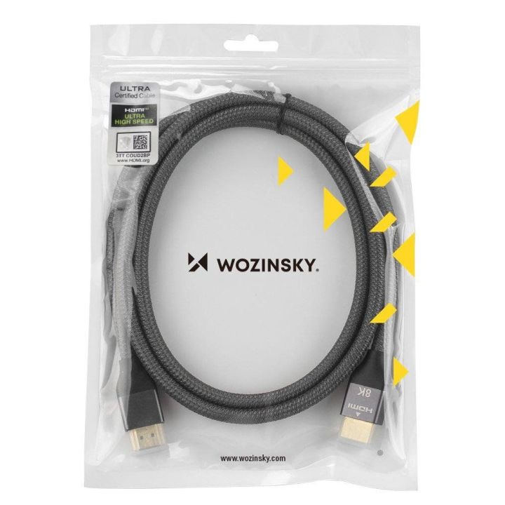 cable HDMI 2.1 8K 60 Hz 48 Gbps / 4K 120 Hz / 2K 144 Hz 1 m Silver (WHDMI-10)