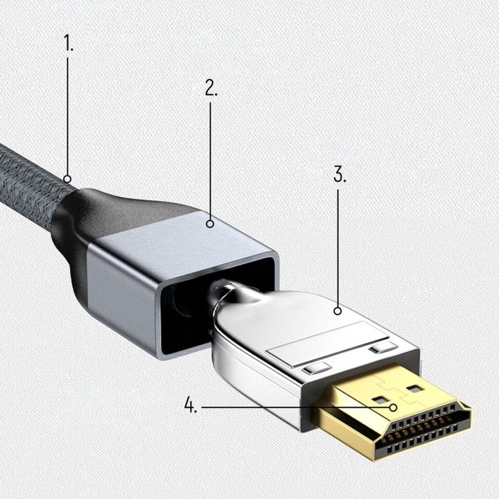 cable HDMI 2.1 8K 60 Hz 48 Gbps / 4K 120 Hz / 2K 144 Hz 3 m silver (WHDMI-30)