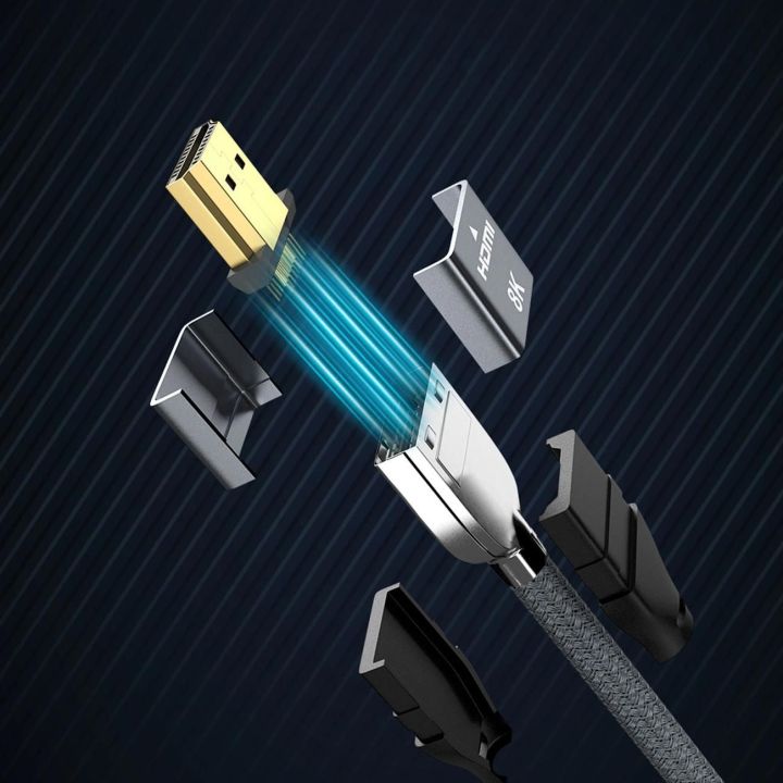 cable HDMI 2.1 8K 60 Hz 48 Gbps / 4K 120 Hz / 2K 144 Hz 5 m Silver (WHDMI-50)