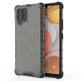 Honeycomb korpuso šarvuotas dangtelis su TPU bamperiu, skirtas Samsung Galaxy A42 5G , juodas