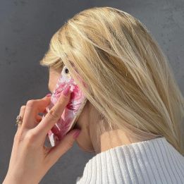 Marmurinis TPU dėklas, skirtas Samsung Galaxy A72 4G rožinės spalvos