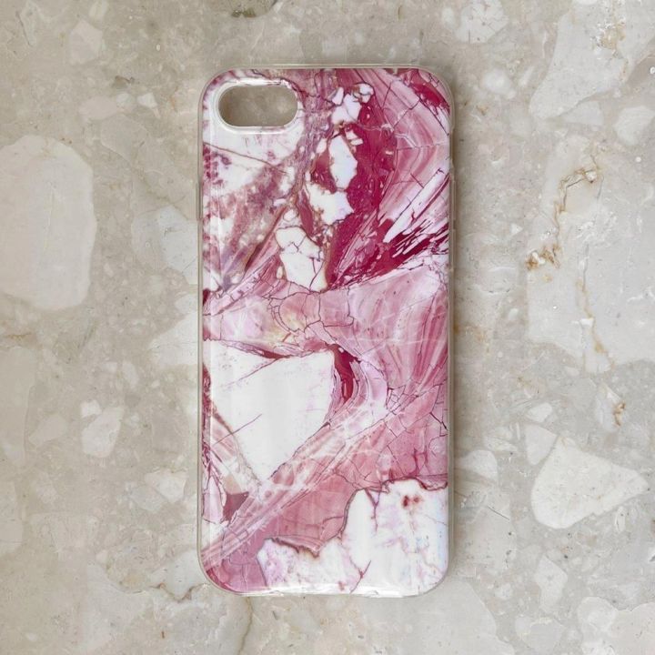 Marmurinis TPU dėklas, skirtas Samsung Galaxy A72 4G rožinės spalvos