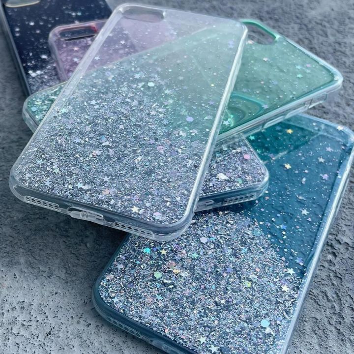 Žvaigždžių blizgučiais spindintis dangtelis, skirtas Xiaomi Mi 11 , skaidrus
