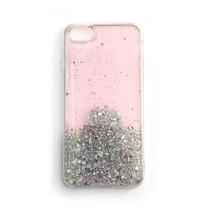 Žvaigždžių blizgučių švytintis dangtelis, skirtas Xiaomi Mi 11 pink