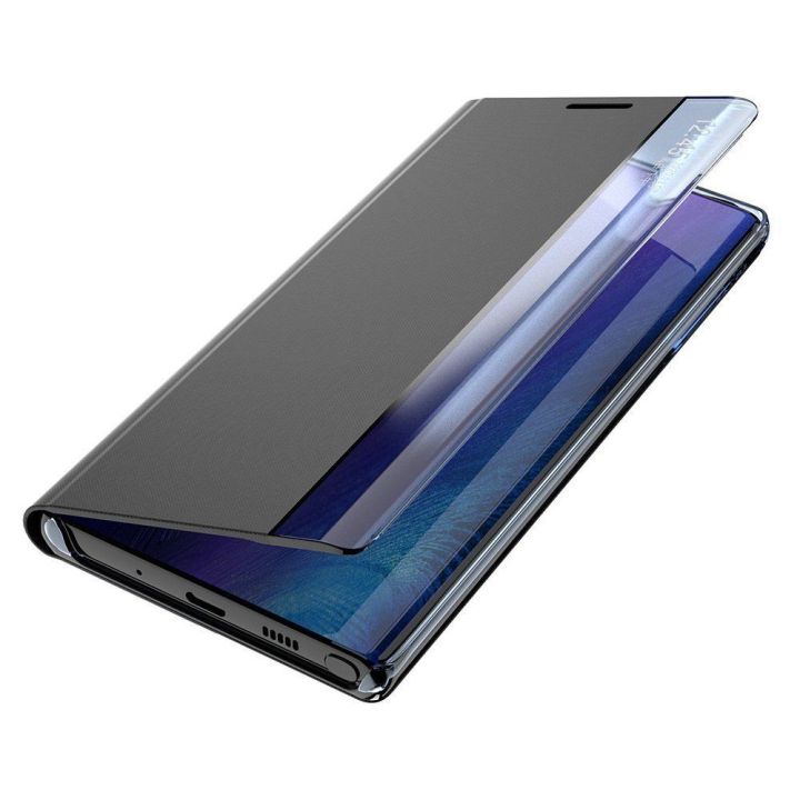 dėklas Bookcase tipo dėklas su išmaniuoju langu, skirtas Xiaomi Redmi K40 Pro+ / K40 Pro / K40 / Poco F3 , rožinis