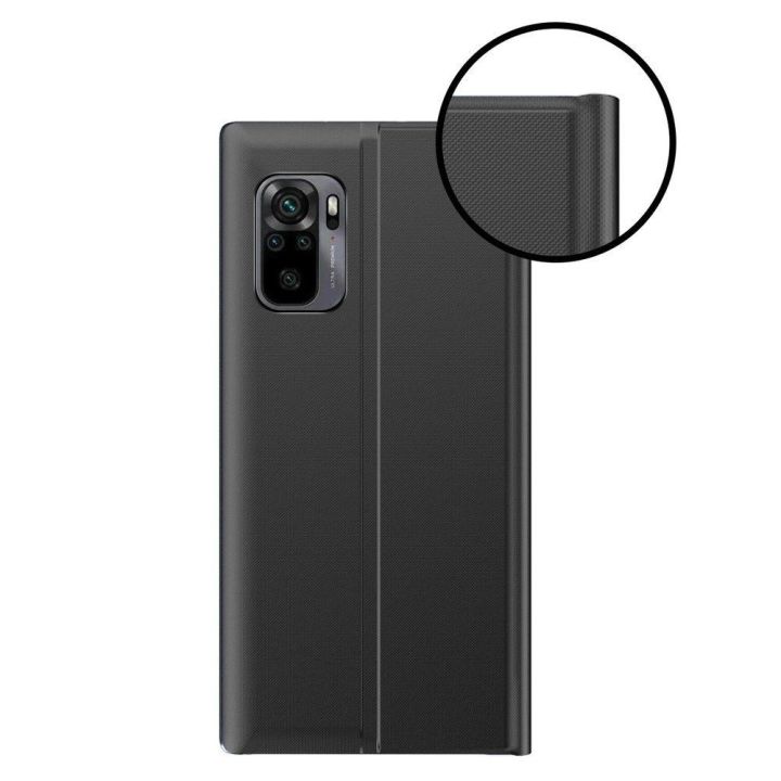 dėklas Bookcase tipo dėklas su išmaniuoju langu, skirtas Xiaomi Redmi K40 Pro+ / K40 Pro / K40 / Poco F3 , rožinis