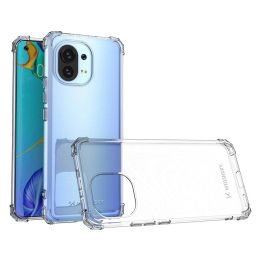 Patvarus dėklas nuo smūgių su karine apsauga, skirtas Xiaomi Mi 11 transparent