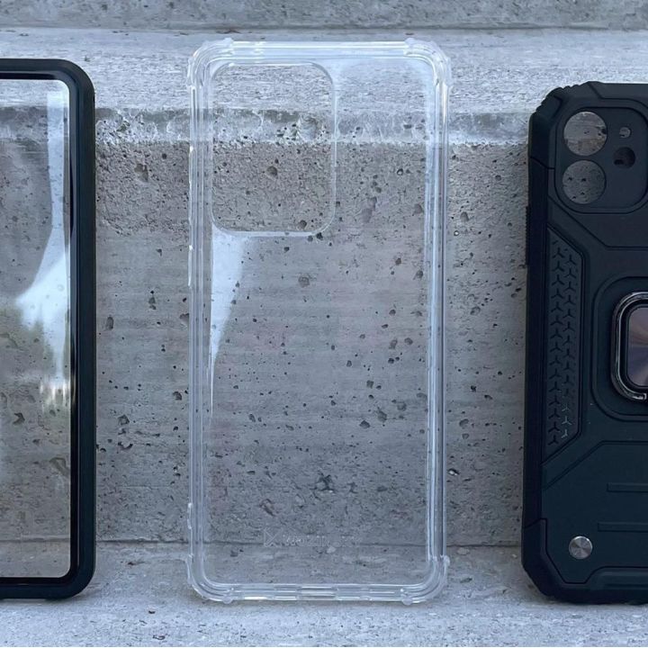 Patvarus dėklas nuo smūgių su karine apsauga, skirtas Xiaomi Mi 11 transparent