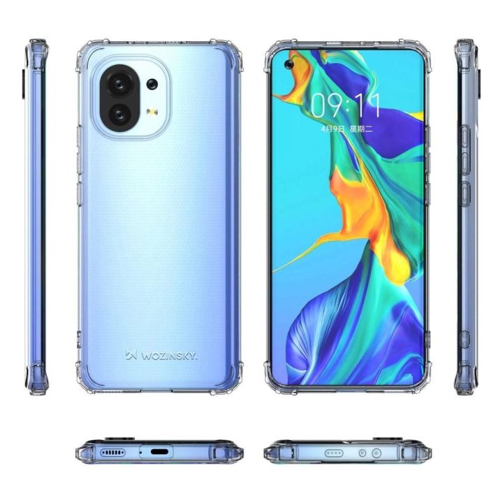 Patvarus dėklas nuo smūgių su karine apsauga, skirtas Xiaomi Mi 11 transparent