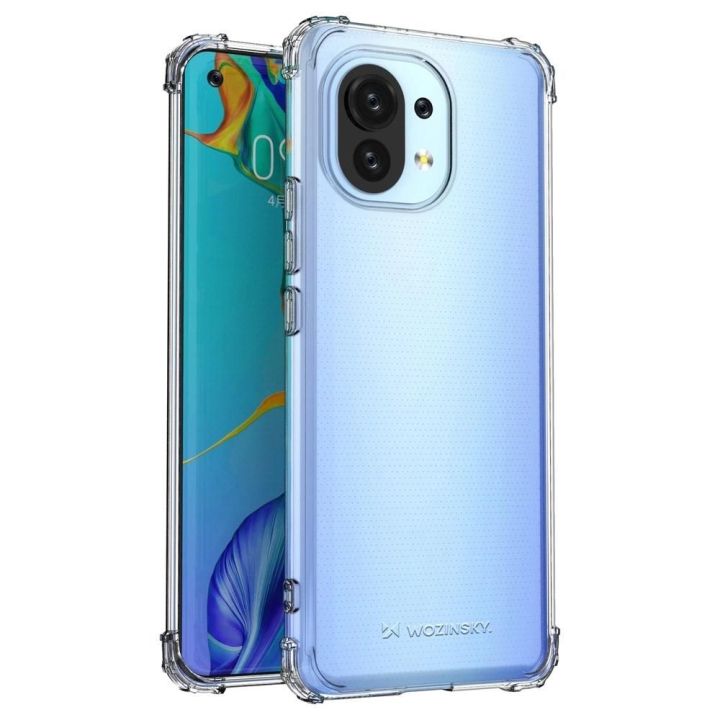 Patvarus dėklas nuo smūgių su karine apsauga, skirtas Xiaomi Mi 11 transparent