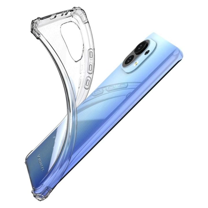 Patvarus dėklas nuo smūgių su karine apsauga, skirtas Xiaomi Mi 11 transparent